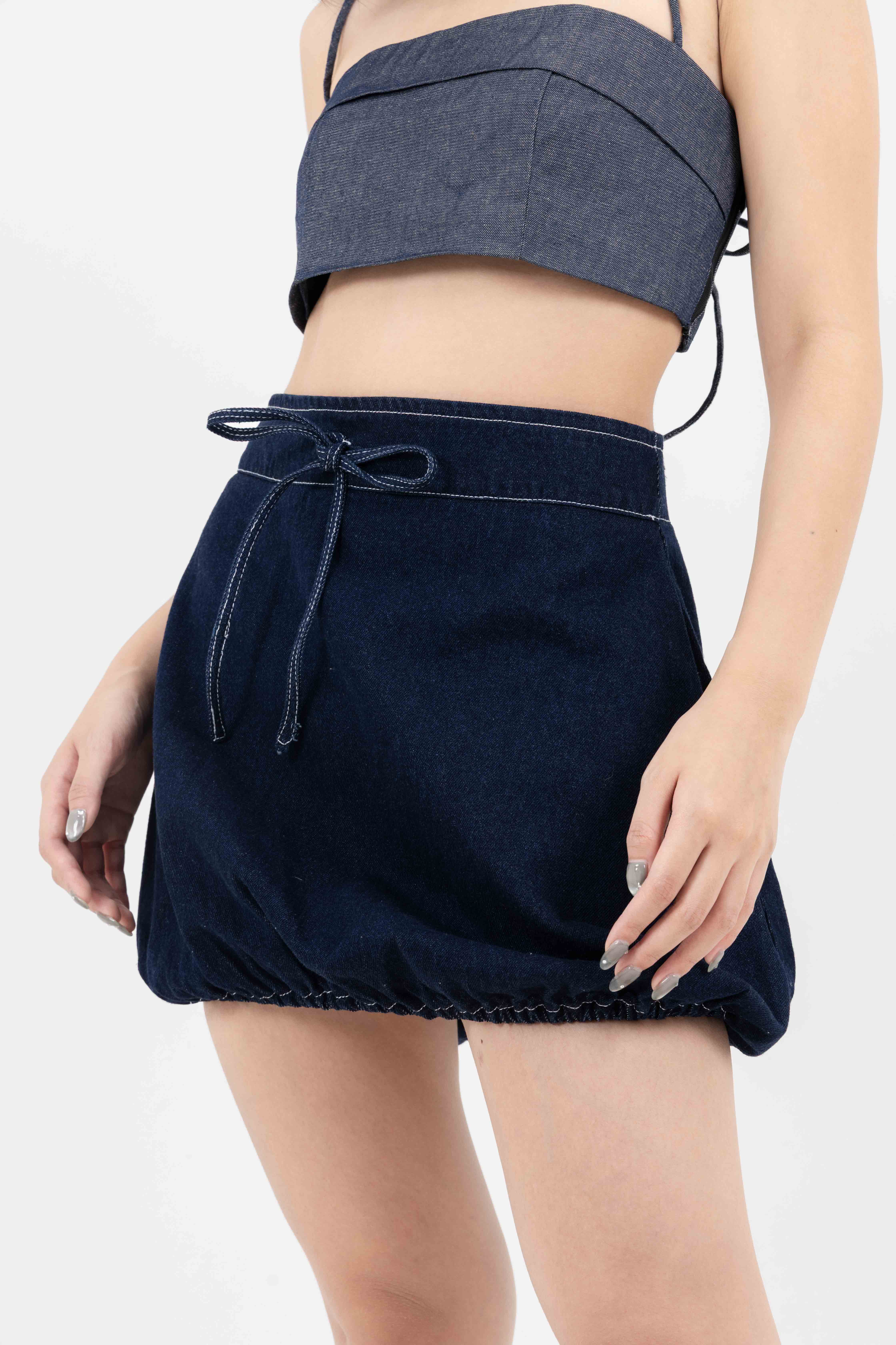 Flora Denim Skort