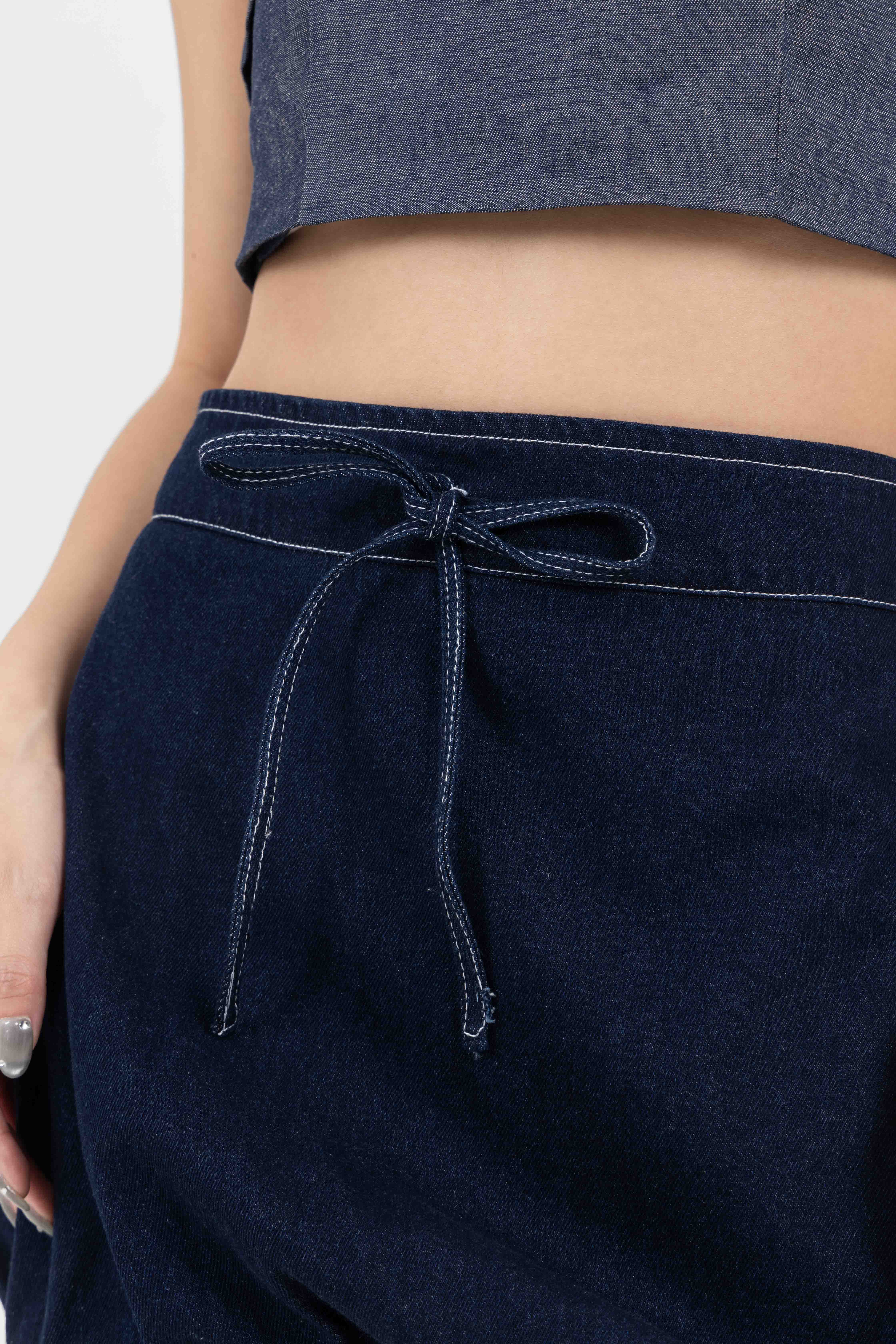 Flora Denim Skort