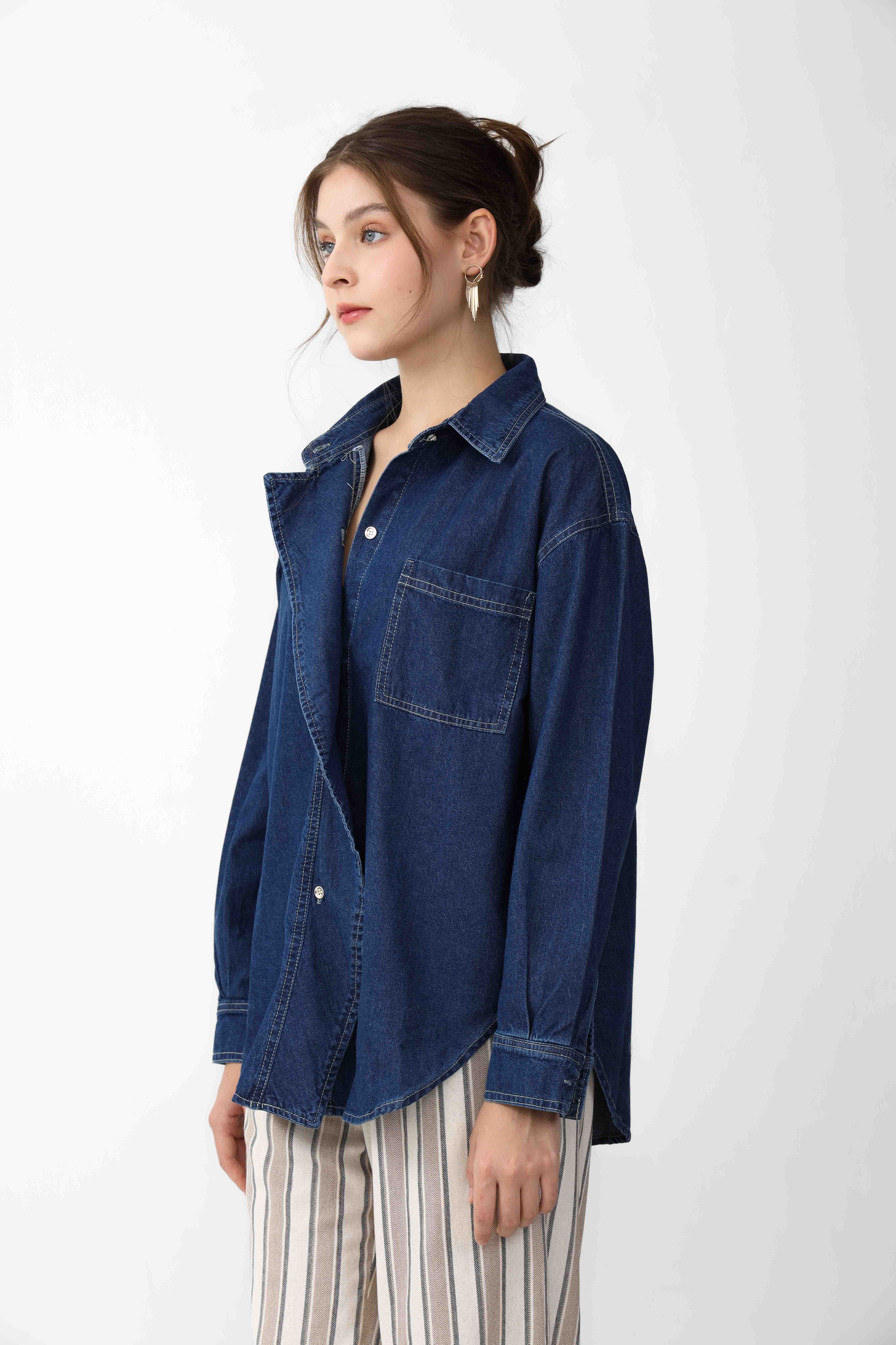 Kanzia Denim Top