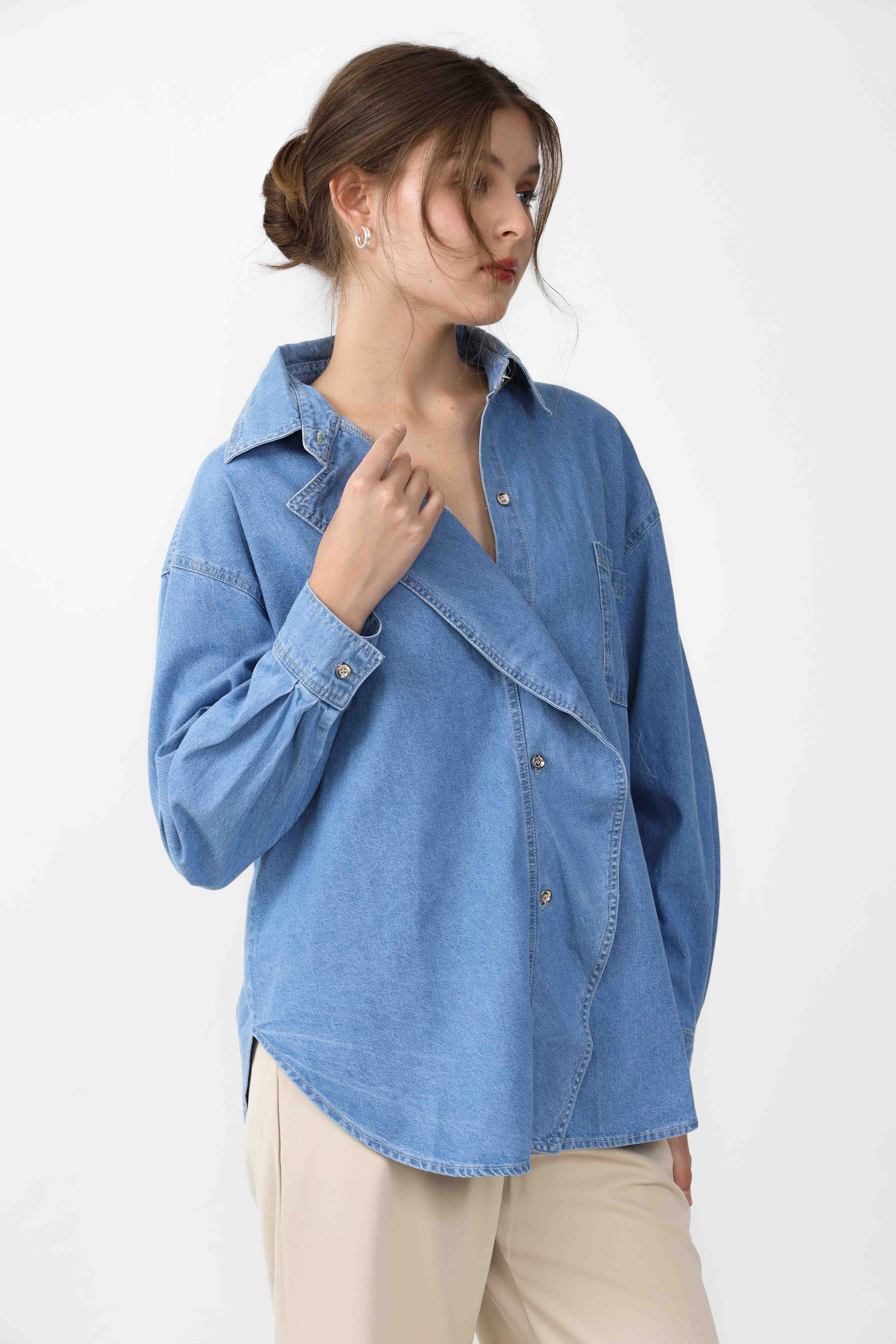 Kanzia Denim Top