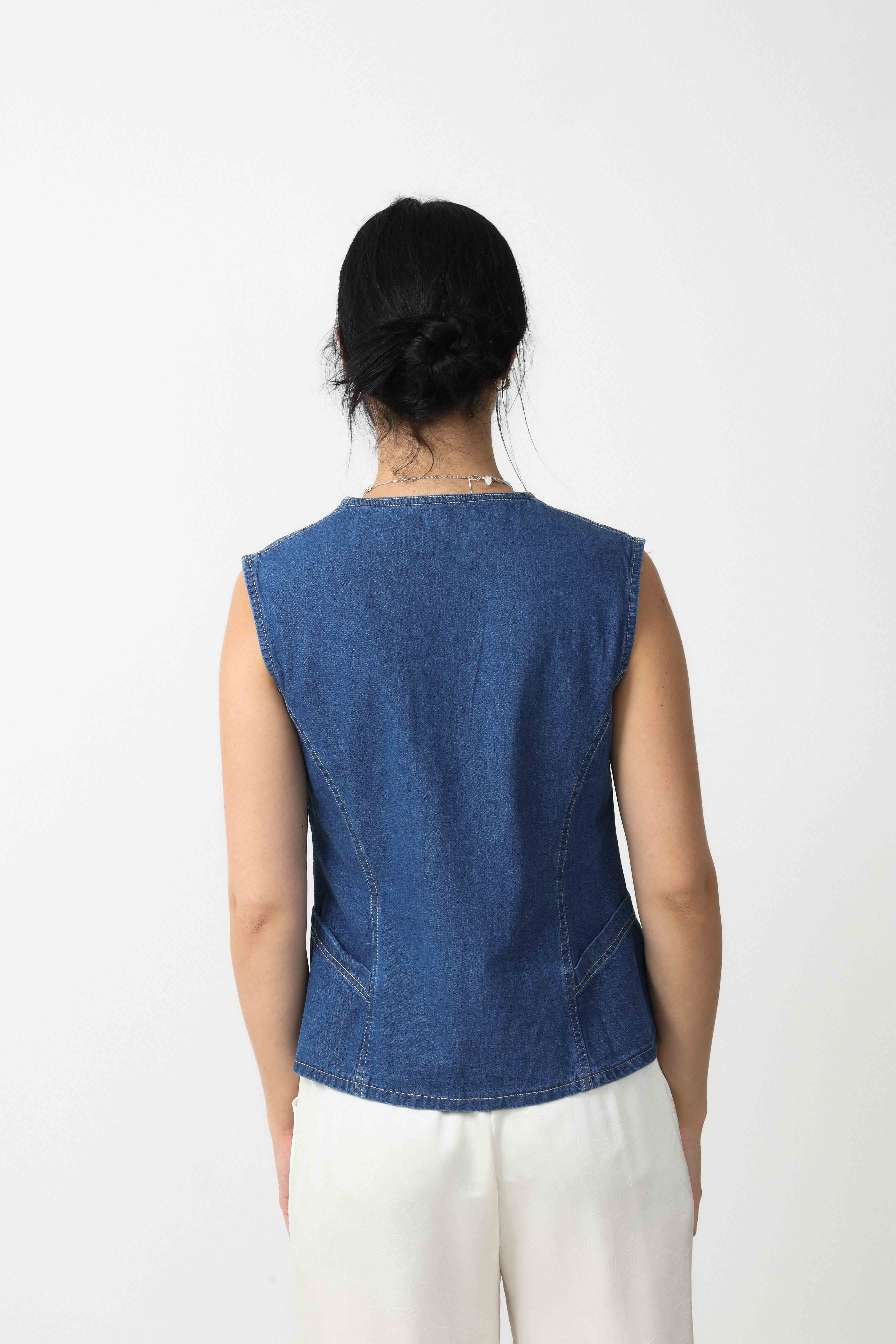 Karmelitha Denim Vest
