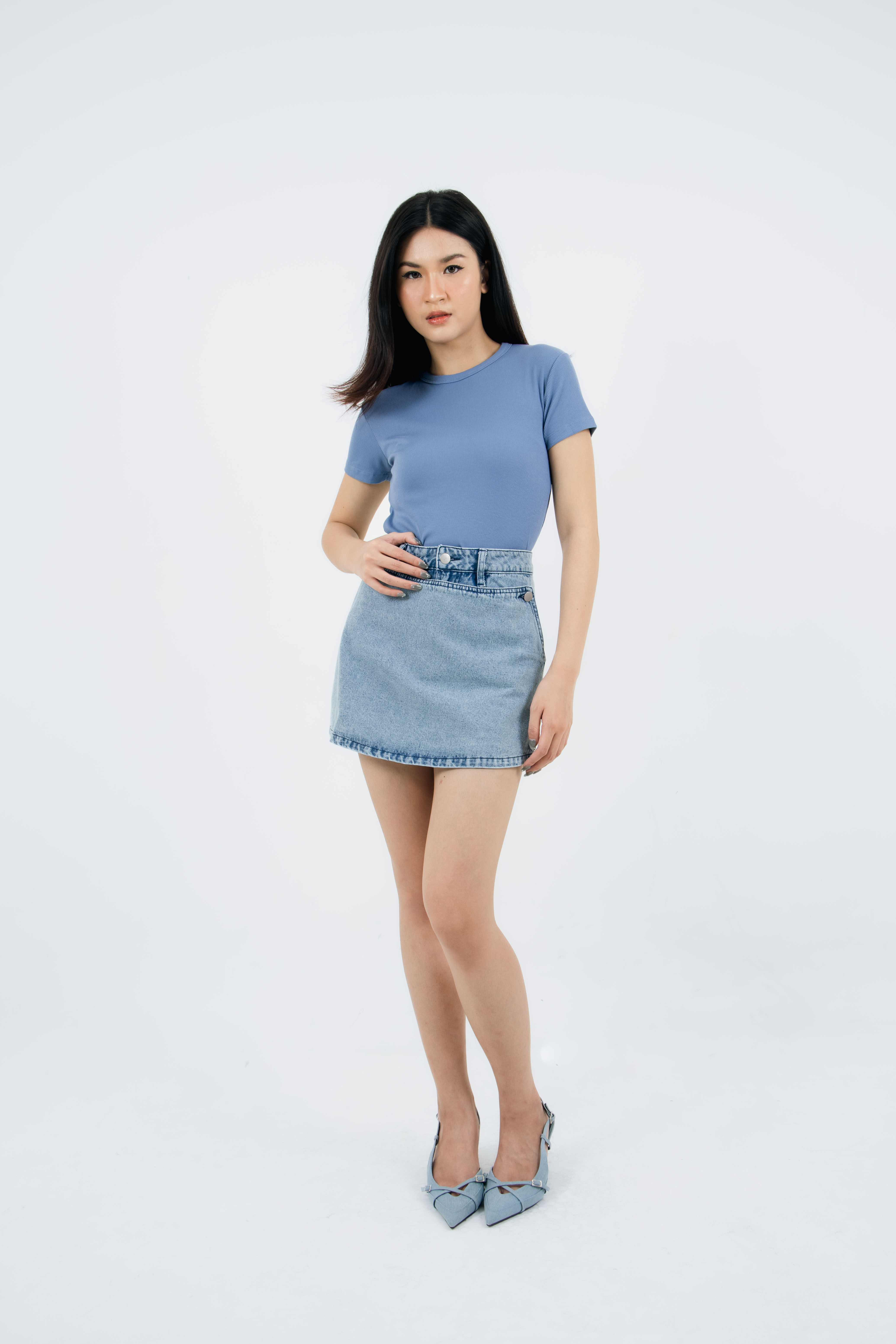 Noni Denim Skort
